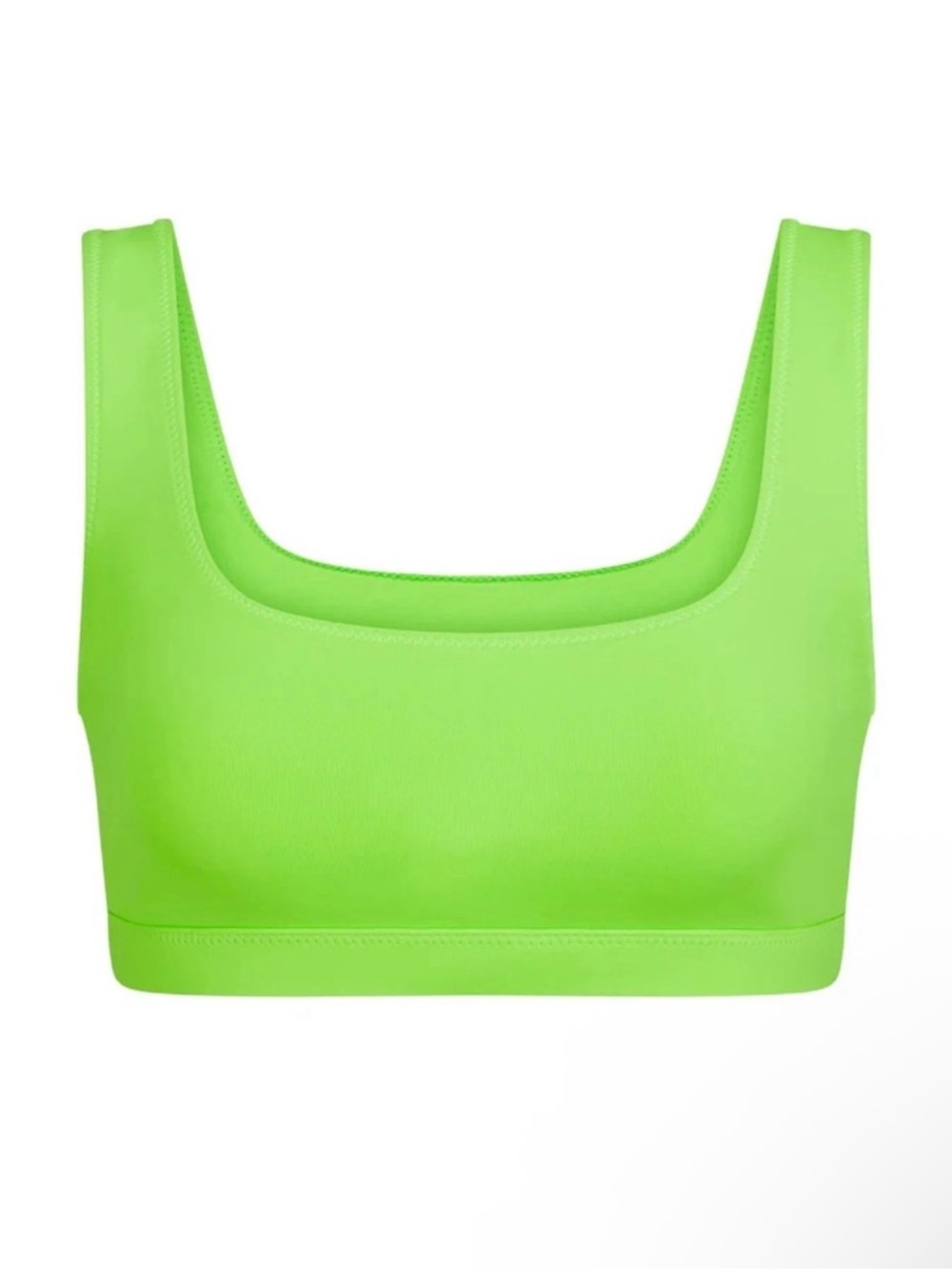 NWT Skims Neon Green Bikini Top Tank - Picture 2 of 5